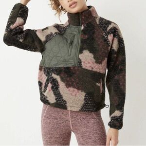 JoyLab Women's 1/2 Zip Sherpa Pullover Sweatshirt